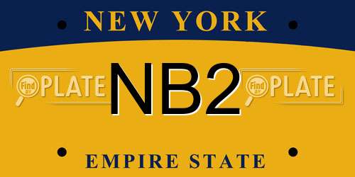NB2 New York License Plate