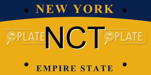 NCT New York License Plate