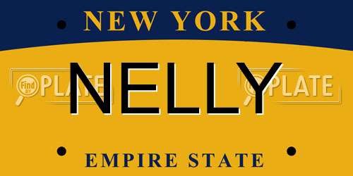 NELLY New York License Plate