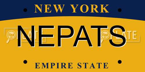 NEPATS New York License Plate