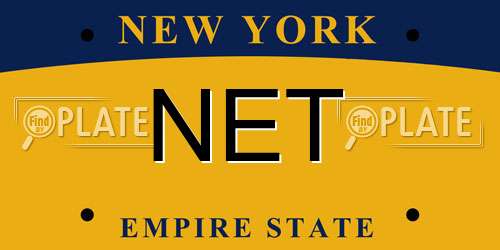 NET New York License Plate