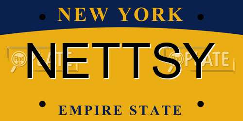 NETTSY New York License Plate