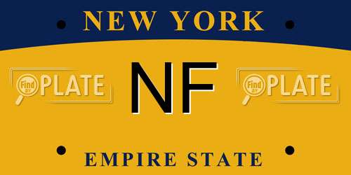 NF New York License Plate