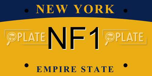NF1 New York License Plate