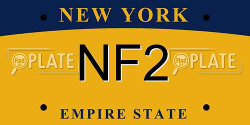 NF2 New York License Plate