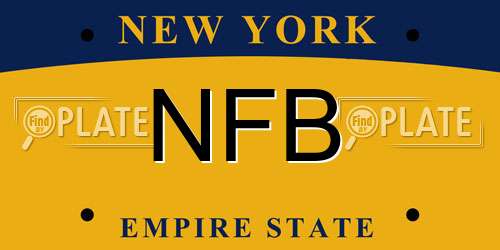 NFB New York License Plate