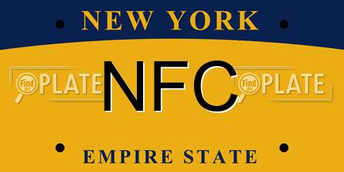 NFC New York License Plate