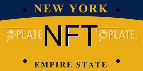 NFT New York License Plate