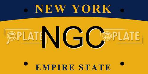 NGC New York License Plate