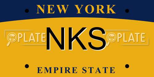 NKS New York License Plate