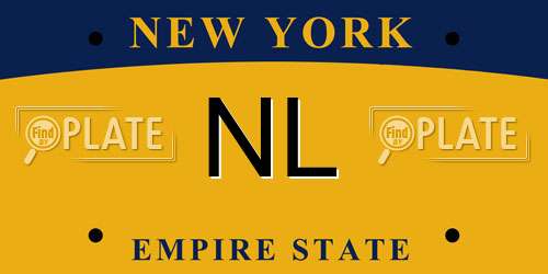 NL New York License Plate