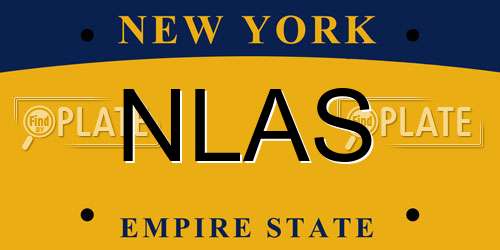 NLAS New York License Plate