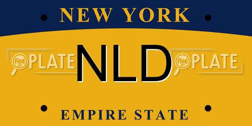 NLD New York License Plate