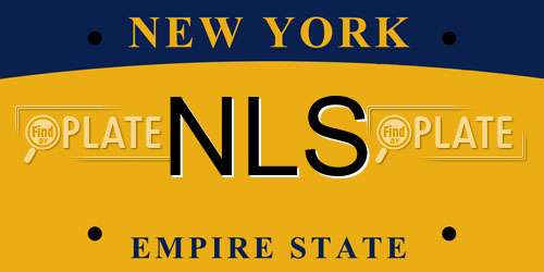 NLS New York License Plate