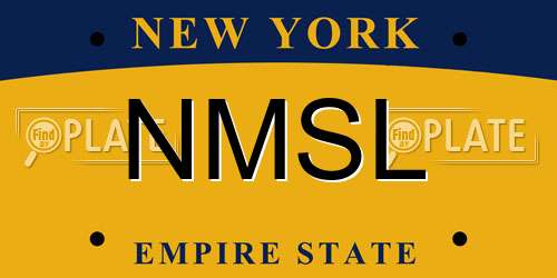 NMSL New York License Plate