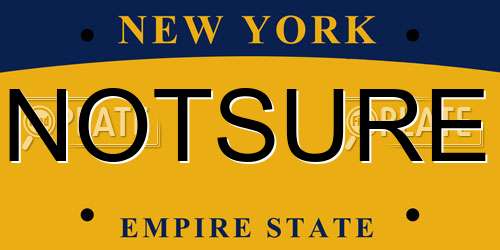 NOTSURE New York License Plate