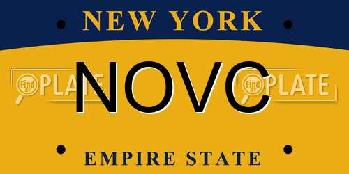 NOVC New York License Plate