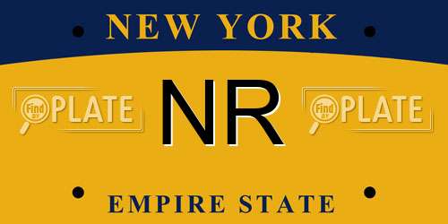 NR New York License Plate