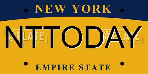 NTTODAY New York License Plate