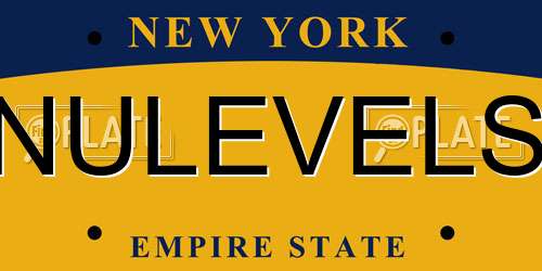NULEVELS New York License Plate