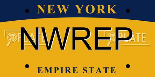 NWREP New York License Plate