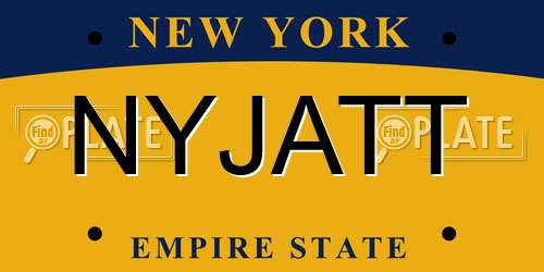 NYJATT New York License Plate