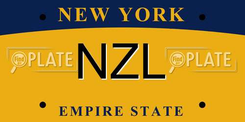 NZL New York License Plate