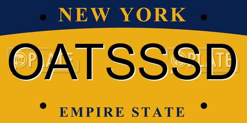 OATSSSD New York License Plate