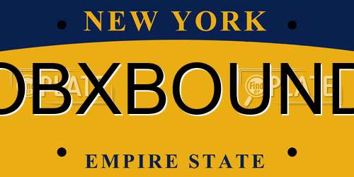 OBXBOUND New York License Plate