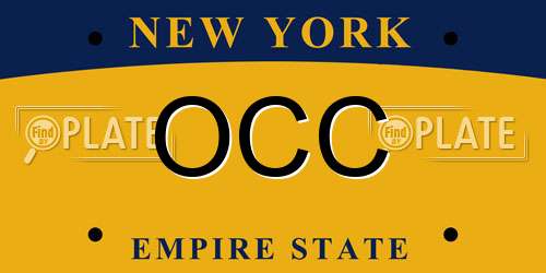 OCC New York License Plate
