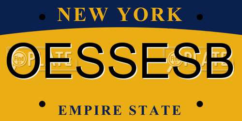 OESSESB New York License Plate