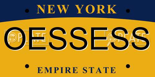 OESSESS New York License Plate