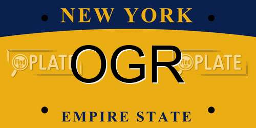 OGR New York License Plate