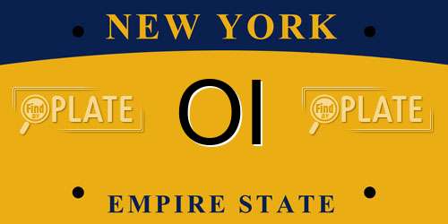 OI New York License Plate