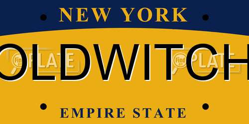 OLDWITCH New York License Plate