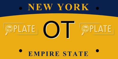 OT New York License Plate