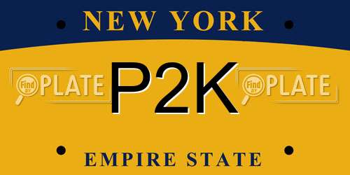 P2K New York License Plate