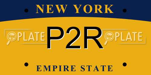 P2R New York License Plate