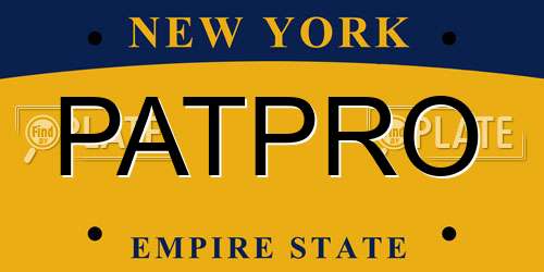 PATPRO New York License Plate
