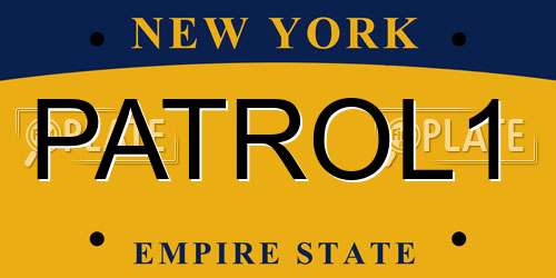 PATROL1 New York License Plate