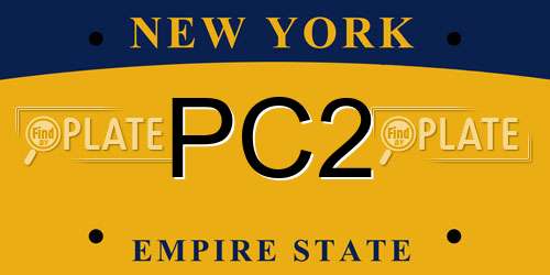 PC2 New York License Plate