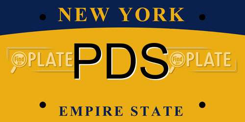 PDS New York License Plate