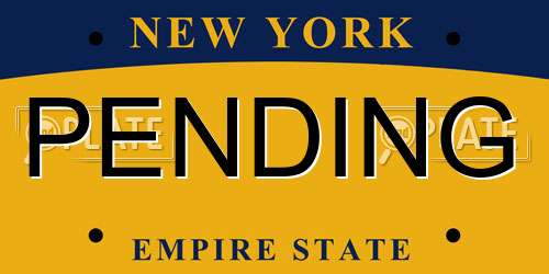 PENDING New York License Plate