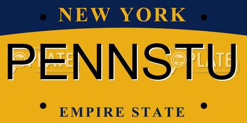 PENNSTU New York License Plate