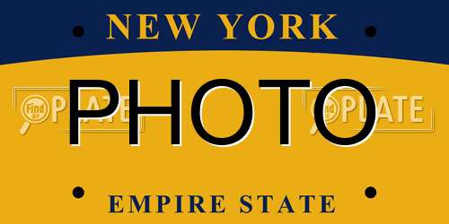 PHOTO New York License Plate