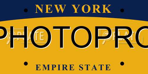 PHOTOPRO New York License Plate