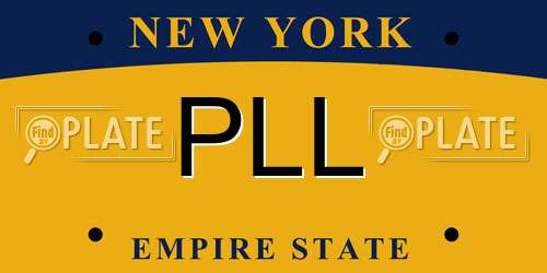 PLL New York License Plate