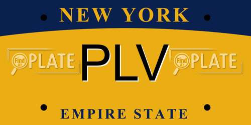 PLV New York License Plate
