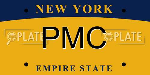 PMC New York License Plate
