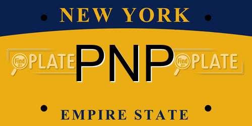 PNP New York License Plate